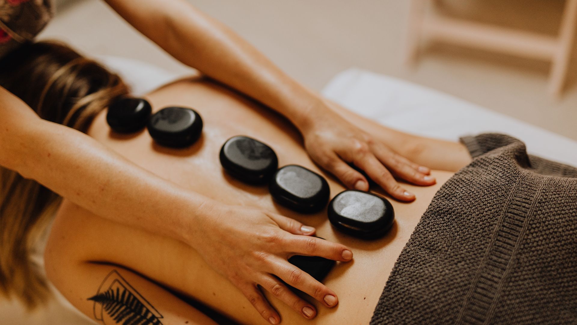 tranquil hot stone massage