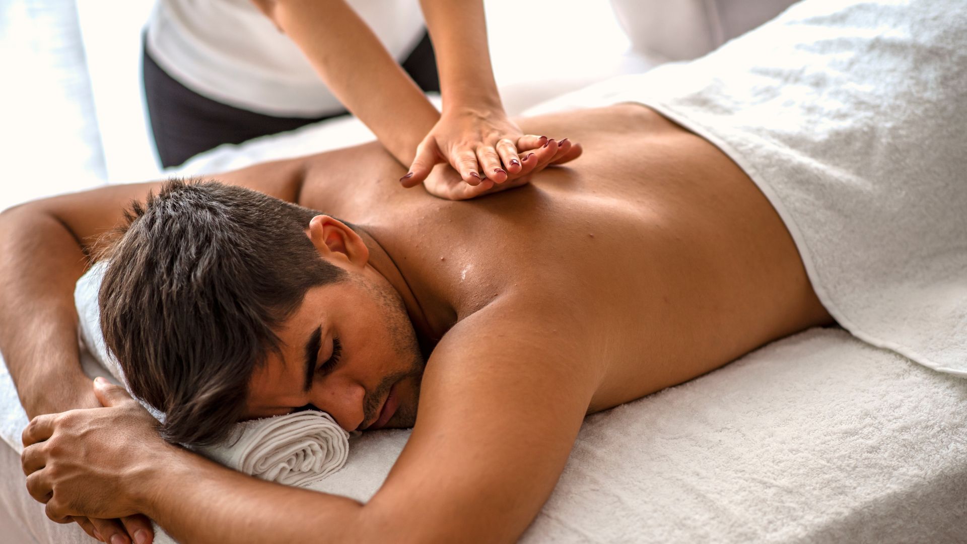 man receiving massage