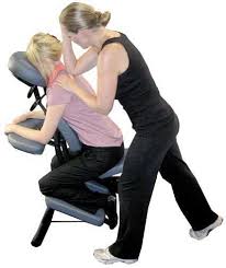 Image showing Chair Massage at Wedding