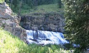 Image showing waterfall beside Granite Hotsprings